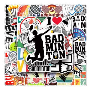 50PCS Cartoon Badminton Sports Sticker Suitcase Computer Phone Skateboard Waterproof Sticker