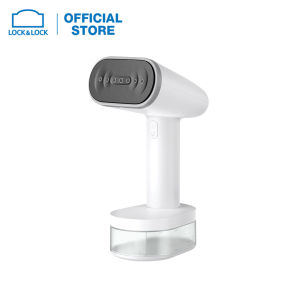 ENI223WHT - Bàn ủi hơi nước cầm tay Lock&Lock - Làm nóng nhanh 30s Mặt là sứ an toàn 2 đầu chải đi kèm tự làm sạch - BH 2 năm