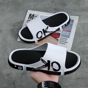 PPDshop ใหม่ไฟลุก รองเท้าแตะแบบสวม สุดเท่ แต่งลายคำว่าโอเค 🌳แต่งลายสายคาดคำว่าโอเค จ๊ายหลายค่ะพี่ชาย 🤗ดูดีทันสมัย