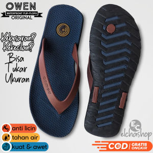 CAMOU OWEN OXFORD - Sandal Jepit Pria Distro Keren Bahan Karet Anti Slip Untuk Harian Kasual Santai