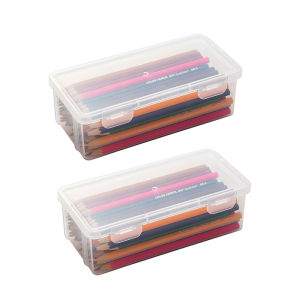 Fantic Cosmetic Makeup Boxes Transparent Pencil Case Foundation Blush Eyeshadow Brushes Holder Desktop Stationery Storage Organizer