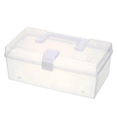 Kotak Serbaguna Transparan Storage Box Make Up Tempat Penyimpanan Obat