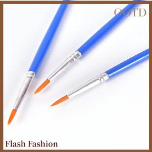 [Falsh F] 10Pcs Nylon Hair Artist Paint Brush Acrylic Watercolor Round Fine Hand Point Tip