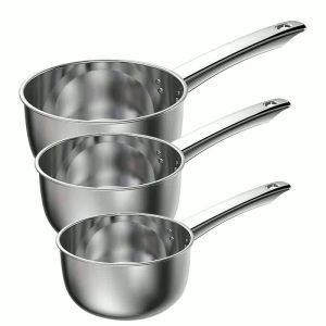 WH 【DELA】Steel Pot Pan Cooking Hot Non-stick Stainless Home Tableware Noodle Tools