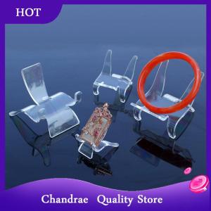 [Chandrae] 2pcs acrylic shelf stones cluster stand Mineral specimen display holder