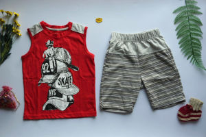 BỘ BÉ TRAI SIZE ĐẠI (17-42KG) thun cotton xuất dư - Đồ bộ sát nách bé trai