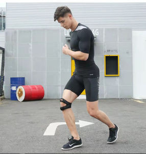 2PCS Sports compression patella belt with bidirectional adjustment and shock absorption sports knee protection mountaineering running Fitness