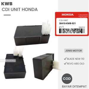 KWB CDI UNIT MOTOR HONDA BLADE NEW 110 REVO ABSOLUTE OLD LAMA/ CEDIAI/ CDI/ CDI ECU/ 30410-KWB-921