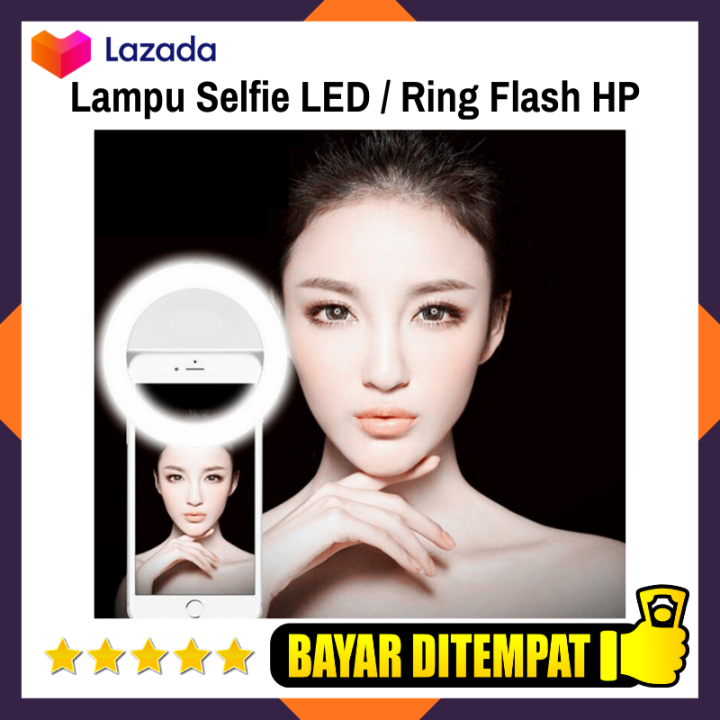 Lampu LED Kamera Handphone Lampu Selfie Flash Alat Pencahayaan - Main Image