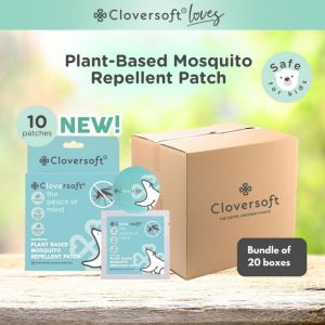 [Carton Deal] ❤️ Cloversoft Loves Mosquito Patch And Garden Insects Repellent Patch [10 Patches per Box]