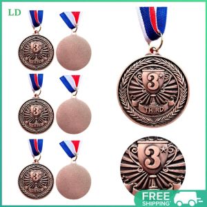 COD [Free Shipping] Home Decor Collectible Medals 10Pcs Metallic Gold Silver Bronze for Sports Winners and Event Recognition