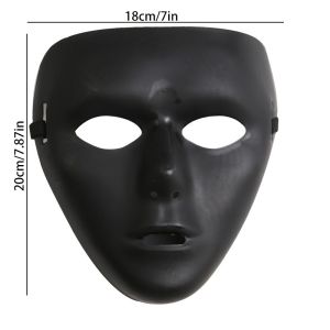 【READY STOCK】Halloween Christmas Carnival Mask/Plastic Full Face/Female Dancer PVC Mask/Anonymous Ghost Night Club Mask