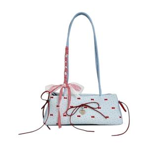 Women PU Leather Lace Shoulder Bag Lightweight Underarm Bags Travel Handbag For Daily Commute Dating Outdoor Essential