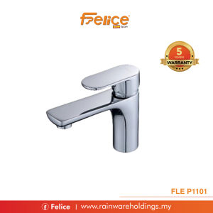 FLE P1101 Single Lever Basin Mixer Tap Mirror Finishing