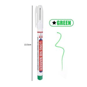 ปากกาปากกามาร์กเกอร์กันน้ำหัวเจาะลึก45มม. อเนกประสงค์ปากกามาร์กเกอร์สำหรับช่างไม้หัวยาวงานไม้