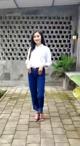 CELANA BOYFIEND SOBEK KAKI// CELANA JEANS CEWEK//BOYFRIEND CEWEK