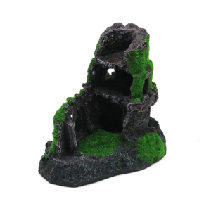 อุปกรณ์ตกแต่งตู้ปลาที่มีที่พักพิงตามธรรมชาติของตกแต่งถ้ำปลาปลอดสารพิษสำหรับกุ้งและทอด