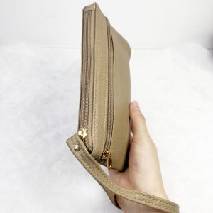 2025 new womens soft leather clutch mobile phone bag casual simple genuine leather wallet