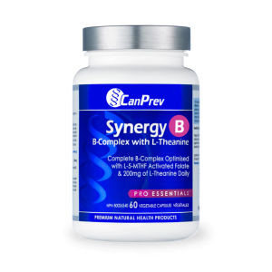 CanPrev Synergy B Complex with L-Theanine - Bổ Sung Vitamin B Tổng Hợp Hỗ Trợ Giảm Stress Cân Bằng Tâm Trạng