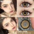 【BIG Eyes 14.5 มม.】BUBBLE Series💖 คอนแทคเลนส์สี สีฟ้า/สีน้ำตาล/สีเทา คิตตี้ คาวาอิ 2 ชิ้น+ฟรีกล่อง. 