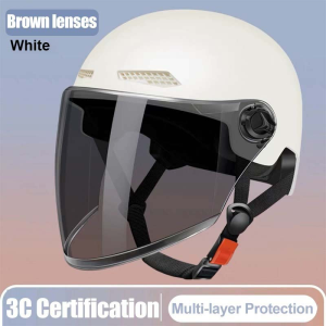 Half Face Motorcycle Helmet safety helmet for motorcycle for Men and Women High-Strength Shell