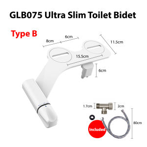 IONA Toilet Bidet Spray Attachment | Non Electric Ultra Slim Dual Nozzle Water Spray Attachment - GLB073 & GLB075