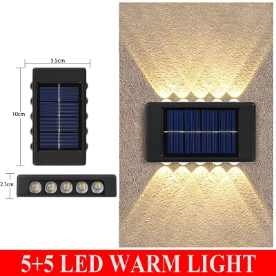 YOWXII LED Solar Wall Light Outdoor Waterproof Garden Decoration Wall Lamp For Street Balcony