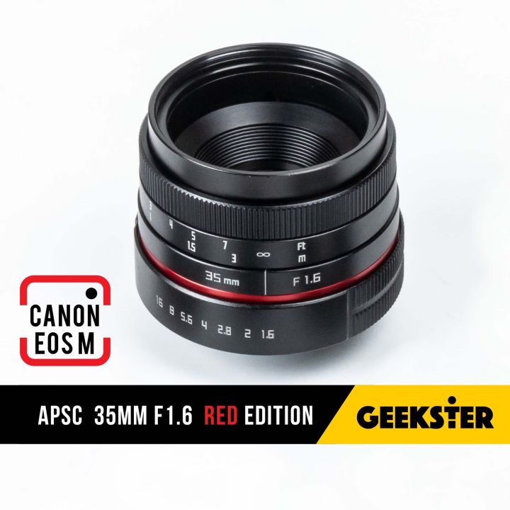 ✨เลนส์ละลาย ✨ ฮิตสุดๆ APSC 35mm f1.6 สำหรับ กล้อง Canon EOS M Mirrorless ( เลนส์หลังละลาย เลนส์มือหมุน เลนส์ หน้าชัดหลังเบลอ แคนนอน เมาท์ EOSM Mount 35 mm 1.6 )