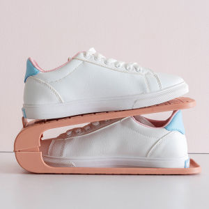 4Pcs Detachable Storage Shoe Rack Double-layer Dormitory Artifact Shoe Support Integrated Shoe Storage Rack Shoe Cabinet Saves Space