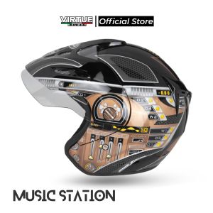 VIRTUE Music Station Helm Half Face (Non Smartlock)
