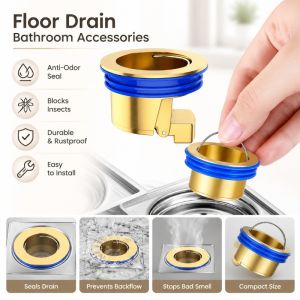 All-copper Floor Drain Core Shower Drain Stopper Insectproof Anti-odor Kitchen Bathroom Accessorie