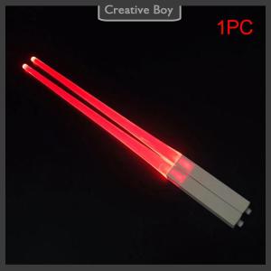 [Creative] 1 PCS LED Lightsaber Luminous Chopsticks Detachable Washable Reusable Free Tableware For Kitchen Dinner