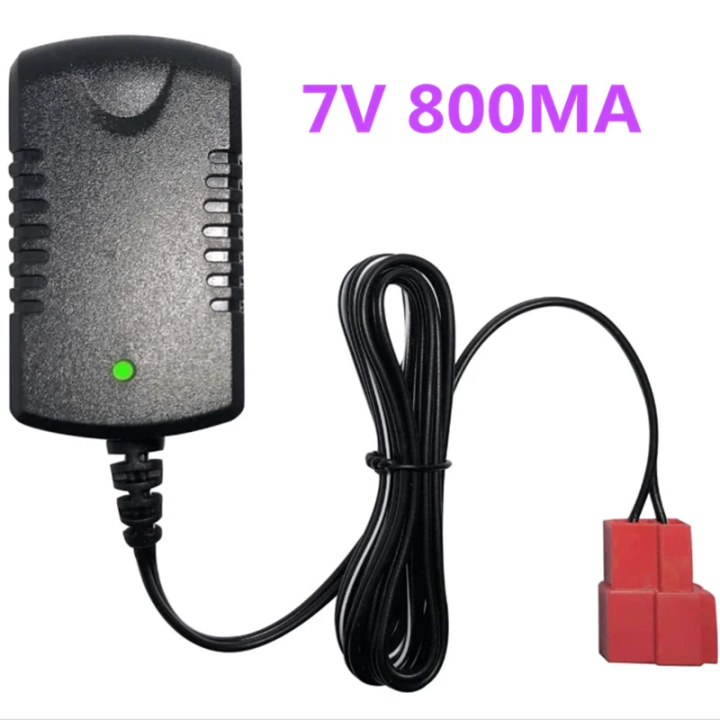 6V Kids Ride On Car Charger, 7V 800MA Battery Charger For 6V