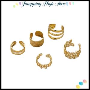 【Jumpping】 5Pcs Set Of Simple Personality Ear Cuff Alloy Jewelry Classic Ear Accessories For Women Daily Party Wear