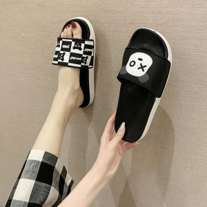 Free Shipping WomenS Summer Slippers New Style Versatile Thick-Soled CoupleS Design Trendy Suitable For Home Use Comfortable