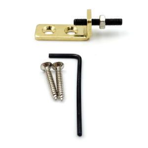 Brass Tremolo Stopper Bridge Stabilizer Replacement Guitar Tremolo Stopper with Mounting Screws and Wrench Enduring