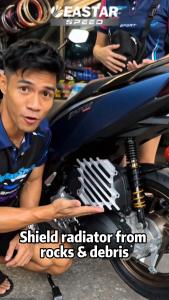 Water Tank Cover CNC Titanium Mesh For Click 125 150 V1-V4 Vario 125-150 ADV 150 PCX 150 Motorcycle Accessories