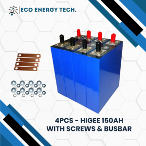 ECO ENERGY TECH 60AH / 50Ah 3.2V HIGEE LiFePo4 Lithium Iron Phosphate Prismatic Rechargeable Battery