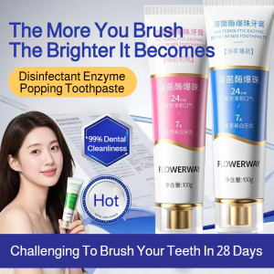 Brilliant Enzyme Pearl Toothpaste For Radiant Whitening With Deep Penetration Gentle Stain Removal And Visible Brightening Results