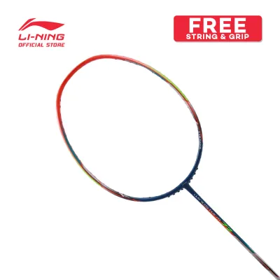 LI-NING WINDSTROM 72 BADMINTON RACQUET - NAVY RED SILVER - AYPN108-4