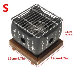 【LDIES】S M L BBQ Grill Barbecue Stove Portable Hibachi Charcoal Home Japanese Korean Style LOB3