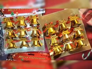 CHRISTMAS TREE DECORATION BELL / LONCENG HIASAN POHON NATAL / CHRISTMAS BELLS / SET PERLENGKAPAN AKSESORIS HIASAN POHON NATAL | CHB-7816 | CHB-7814