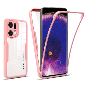 Full Coverage Case OPPO A79 A36 A76 A15 A15s A16 A55 A95 A74 A9 A5 A53s A52 A72 A92 A94 Reno 7 5z 4z Find X5 Acrylic Back Casing Screen Protector All-inclusive Bumper Cover