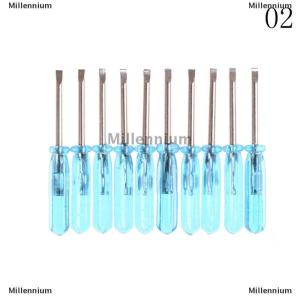 [COD] Millennium 10pcs Plastic Handle Stubby Mini Pocket Cross Flathead Screwdriver Tool