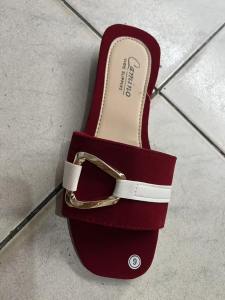 𝐌𝐚𝐬𝐡𝐢𝐞𝐅𝐨𝐨𝐭𝐰𝐞𝐚𝐫 S26 AsisCoZy Marikina-Made Women’s Rhinestone Buckle Flat Sandals – Soft Suede Slip-On Slides