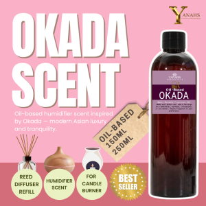 Okada Oil-Based Fragrance – Aromatherapy Scent for Humidifiers Diffusers & Candle Burners