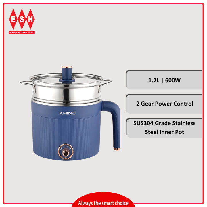 Khind MC121 1.2L Dry Boil Protection Multi Cooker Lazada