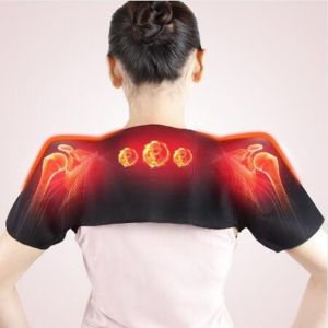 Magnetic Tourmaline Pad Self-heating Therapy Frozen Shoulder Support Brace Relax Aching Cervical Traction Belt Sports Pain Injury Protection Old People Warming Shawl
