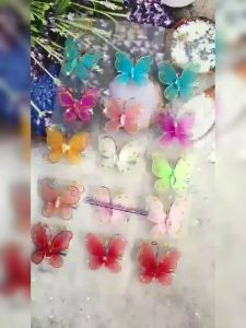JEPITAN RAMBUT KUPU - KUPU GLITTER MINI / JEPIT RAMBUT KUPU KUPU ANAK / HAIRCLIP BUTTERFLY / JEPITAN RAMBUT ANAK / PITA  AKSESORIS RAMBUT | JKM-8710