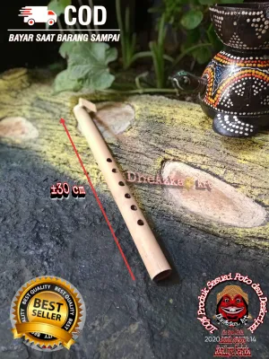 Suling Bambu 30cm 6 Lubang